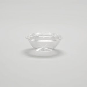 Saladier rond transparent - 24oz  + Couvercle [CBSB24B]