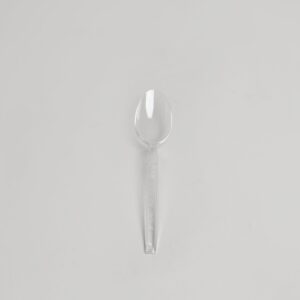 Cuillère transparente en plastique - Premium  [CDSPHD6]