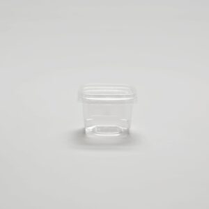 Barquette transparente à fond carré - 16oz + Couvercle [DCS16PETHP]