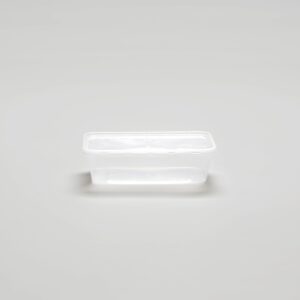 Barquette rectangulaire transparente - 650ml + Couvercle [MC650BHP]