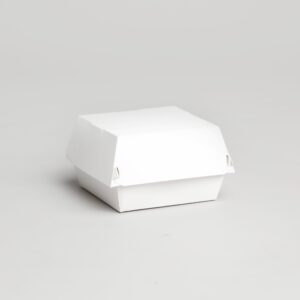 Boîte à burger blanche en carton [PPBLW]