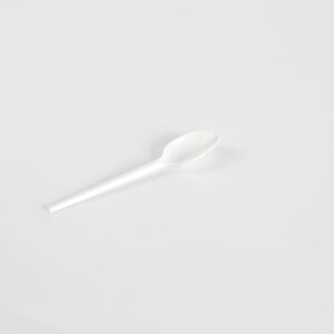 Cuillère à café en plastique blanc   [TSP50HP]