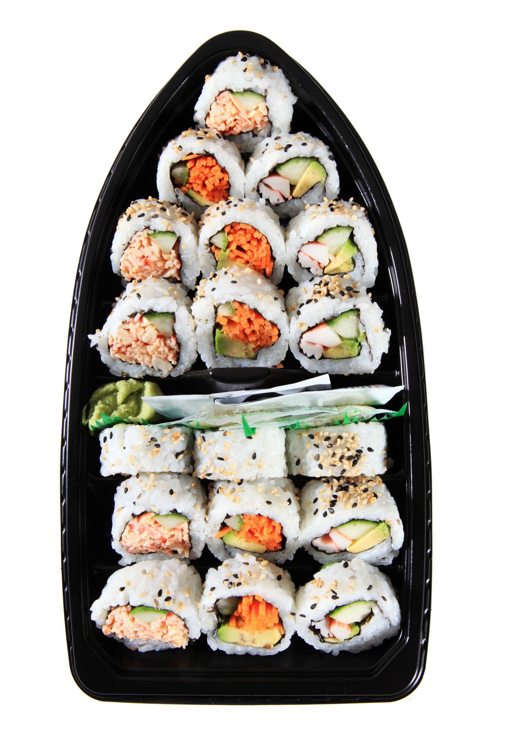 Barquette sushi bateau à base noire – Image 2